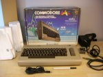 COMMODORE 64 COMPUTER -w/box, power supply, cable - working well