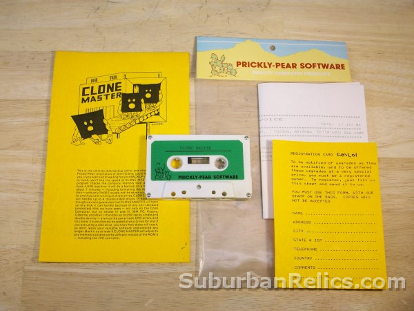 Prickly Pear Software - MASTER CLONE - on cassette TRS-80 CoCo - Click Image to Close