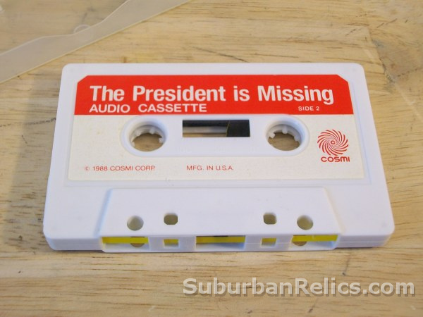 Commodore 64 128 game THE PRESIDENT IS MISSING - 5.25" disks/box - Click Image to Close