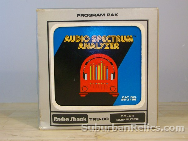 Radio Shack Color Computer - AUDIO SPECTRUM ANALYZER - cartridge - Click Image to Close