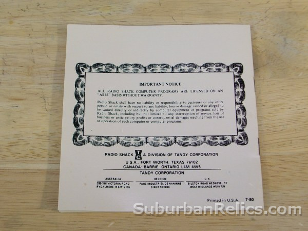 Radio Shack TRS-80 Color Computer DIAGNOSTIC CARTRIDGE -complete - Click Image to Close