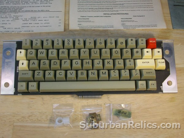 HJL Products - TANDY COLOR COMPUTER KEYBOARD - upgrade, tested - Click Image to Close