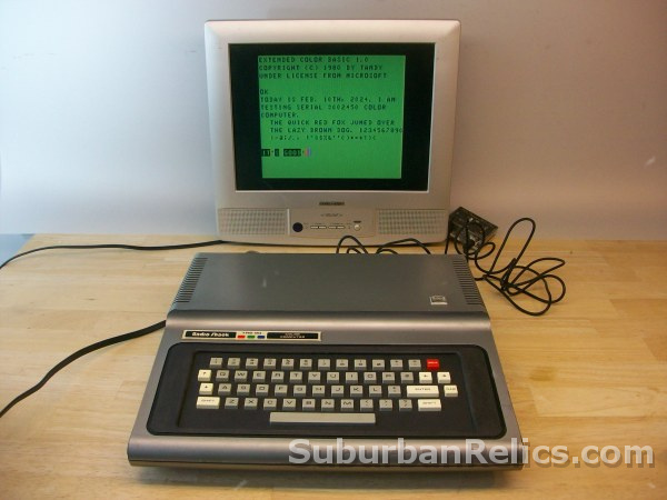 Tandy TRS-80 - 64K COLOR COMPUTER 1 - working well, low serial # - Click Image to Close