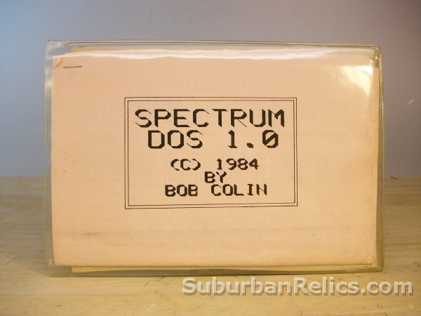 TRS-80 software SPECTRUM DOS 1.0 -for Color Computer, 5.25" disk - Click Image to Close