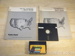 TRS-80 computer VIDEOTEX cartridge, CompuServe manuals, Guide, +