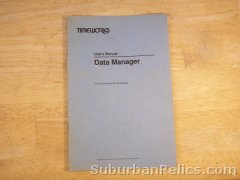 Vintage 80's manual - TIMEWORKS DATA MANAGER - Commodore 64