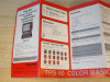 Radio Shack TRS-80 - COLOR BASIC COMMAND GUIDE - fold out