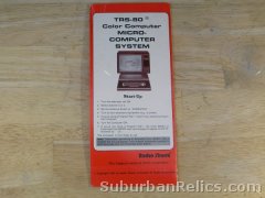 Radio Shack TRS-80 - COLOR BASIC COMMAND GUIDE - fold out