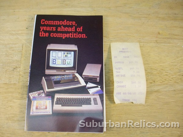 COMMODORE 64 COMPUTER - w/box, power supply, cable - nice shape! - Click Image to Close