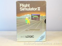 SubLogic - FLIGHT SIMULATOR II - for Commodore 64 w/box+, tested