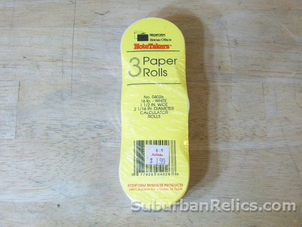 3 paper rolls - PRINTER PAPER FOR CALCULATOR - 1 1/2" x 2 1/16" - Click Image to Close