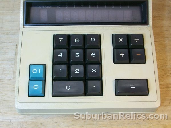 Canon Canola L 100 A - VINTAGE DESKTOP CALCULATOR - vfd display - Click Image to Close