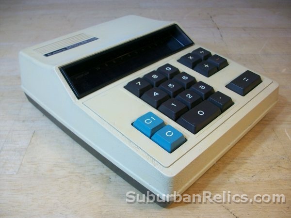 Canon Canola L 100 A - VINTAGE DESKTOP CALCULATOR - vfd display - Click Image to Close