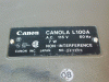 Canon Canola L 100 A - VINTAGE DESKTOP CALCULATOR - vfd display