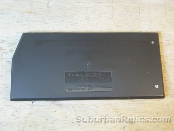 Canon Checkbook III - LCD CALCULATOR - near mint shape, tested - Click Image to Close