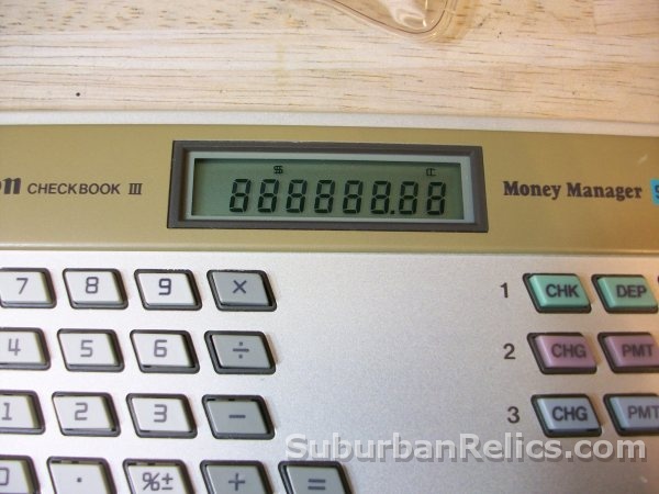 Canon Checkbook III - LCD CALCULATOR - near mint shape, tested - Click Image to Close