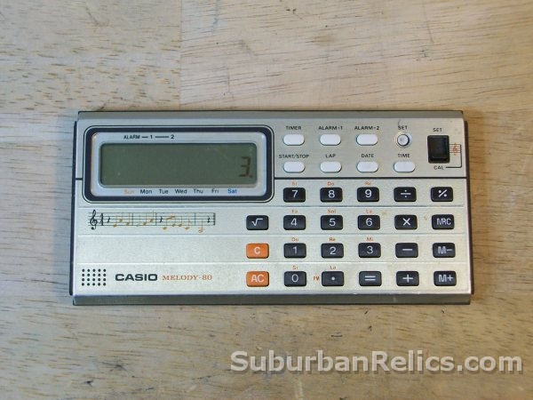 Casio Melody 80 - CLASSIC VINTAGE MUSIC CALCULATOR - works but.. - Click Image to Close