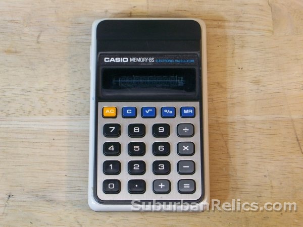 Casio Memory-8S - VFD CALCULATOR - made in Japan 1974, tested - Click Image to Close