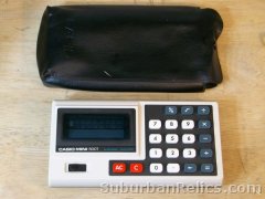 Casio Mini Root - VFD DISPLAY CALCULATOR - works well, w/case