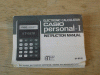 Casio Personal-I - 1970's CALCULATOR - w/box, manual- tested