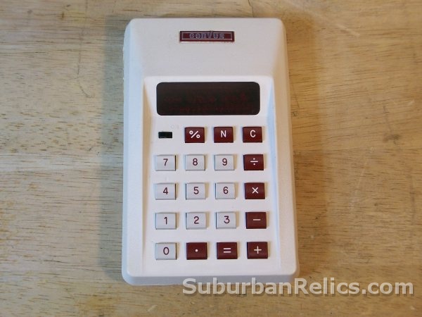 Corvus 400 - 1970's PORTABLE CALCULATOR - vfd display, parts/rep - Click Image to Close