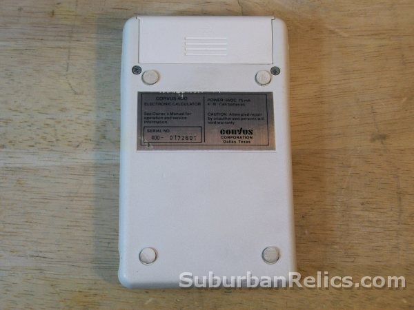 Corvus 400 - 1970's PORTABLE CALCULATOR - vfd display, parts/rep - Click Image to Close