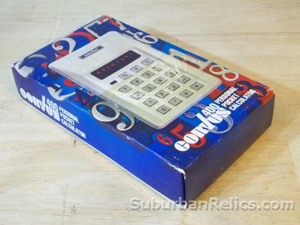 Corvus 400 - 1970's PORTABLE CALCULATOR - vfd display, parts/rep - Click Image to Close
