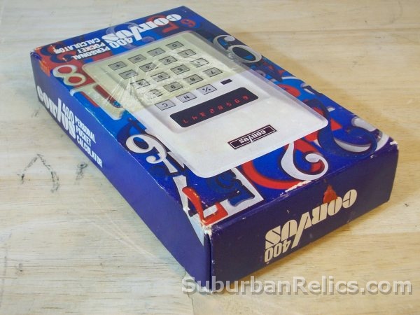 Corvus 400 - 1970's PORTABLE CALCULATOR - vfd display, parts/rep - Click Image to Close