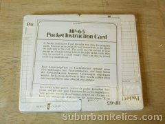 Hewlett Packard HP 65 - POCKET INSTRUCTION CARDS - sealed pack