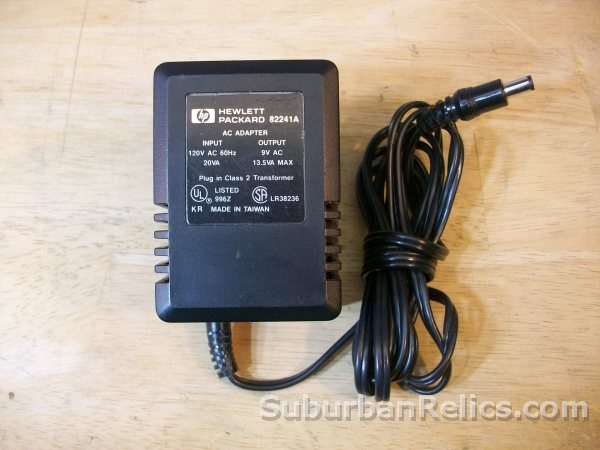 Hewlett Packard 82241A - AC ADAPTER - for printer, 9vac, tested - Click Image to Close