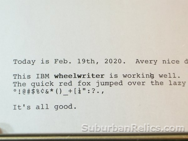 IBM Wheelwriter 10 Series II - ELECTRIC TYPEWRITER - w/manual - Click Image to Close