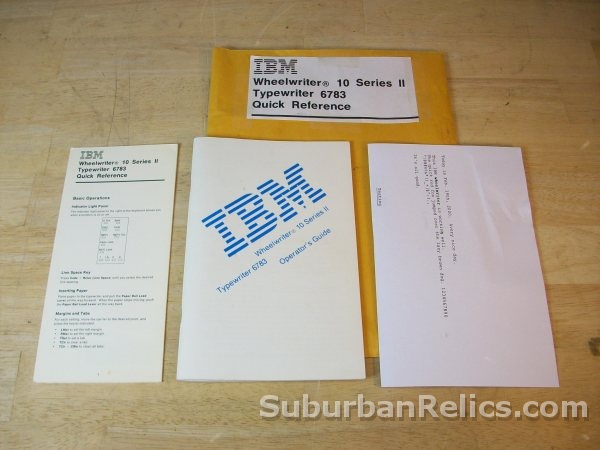 IBM Wheelwriter 10 Series II - ELECTRIC TYPEWRITER - w/manual - Click Image to Close