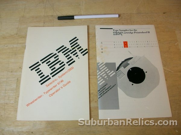 IBM Wheelwriter 6746 - OWNER'S GUIDE - manual, System/2000 - Click Image to Close