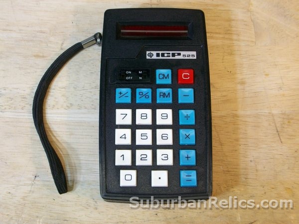 ICP model 525 - POCKET CALCULATOR - circa 1973, tested good - Click Image to Close