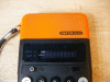 Omron model 86R - ORANGE POCKET CALCULATOR -working well, 1970's