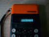 Omron model 86R - ORANGE POCKET CALCULATOR -working well, 1970's