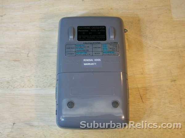 Panasonic JE-850U - VINTAGE CALCULATOR - w/case, near mint, good - Click Image to Close