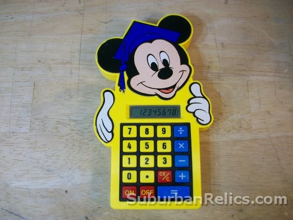 Radio Shack 60-2326 - MICKEY MOUSE CALCULATOR - Disney 1980's - Click Image to Close