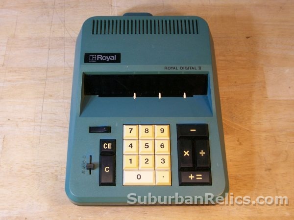 Royal Litton Digital II - VINTAGE VFD DESKTOP CALCULATOR - works - Click Image to Close