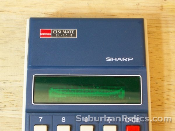 Sharp Elsi Mate EL-201s- VINTAGE CALCULATOR - - Click Image to Close