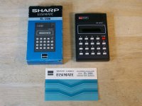 Sharp Elsi Mate EL-206 - CALCULATOR -w/box, manual, parts/repair