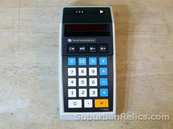 Texas Instruments TI-2550 - 1970's POCKET CALCULATOR - working - Click Image to Close