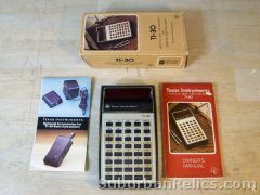 Texas Instruments TI-30 - POCKET CALCULATOR - w/box, manual good