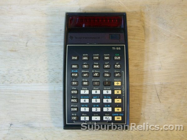 Texas Instruments TI-55 - CALCULATOR - 1970's, parts/repair - Click Image to Close