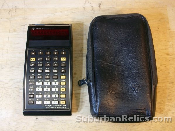 Texas Instruments TI-59 - PROGRAMMABLE CALCULATOR - with case - Click Image to Close