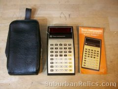 Texas Instruments- BUSINESS ANALYST I -70's calculator, w/manual