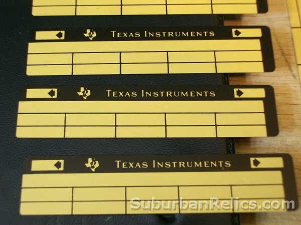 Texas Instruments TI-59 - MAGNETIC CARDS, TEMPLATE, HOLDER - lot - Click Image to Close