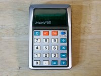 Unisonic 911-c MINIATURE VFD CALCULATOR - works well, 1975 Japan