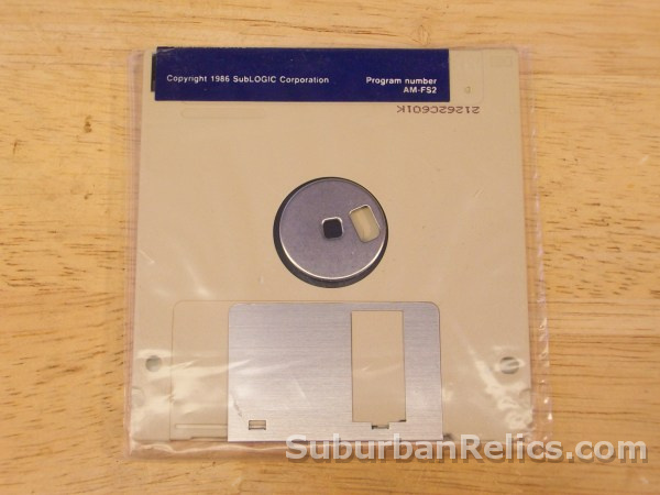 Amiga computer floppy disc -FLIGHT SIMULATOR II - SubLOGIC, 1986 - Click Image to Close