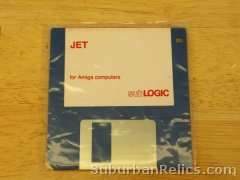 Amiga computer floppy disc - JET - flight sim? 1986 Sublogic